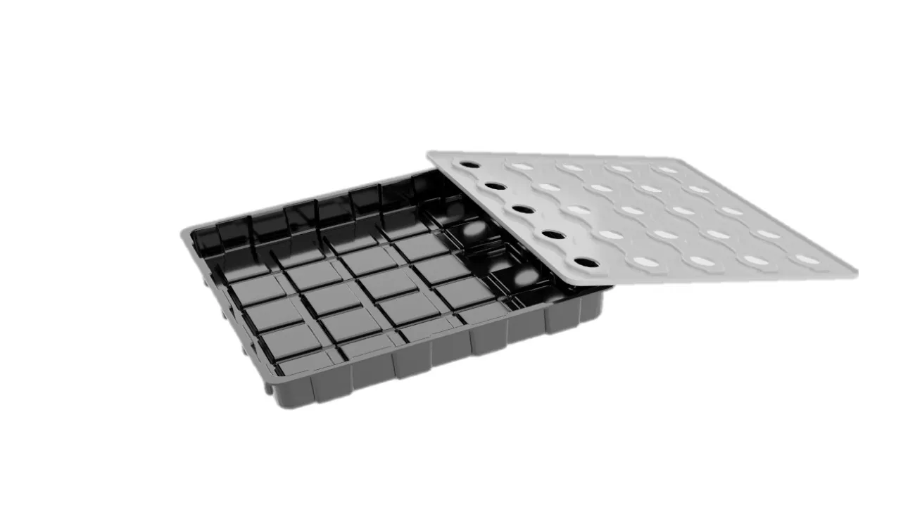 Nursery & net-pot trays — thin-gauge thermoforming