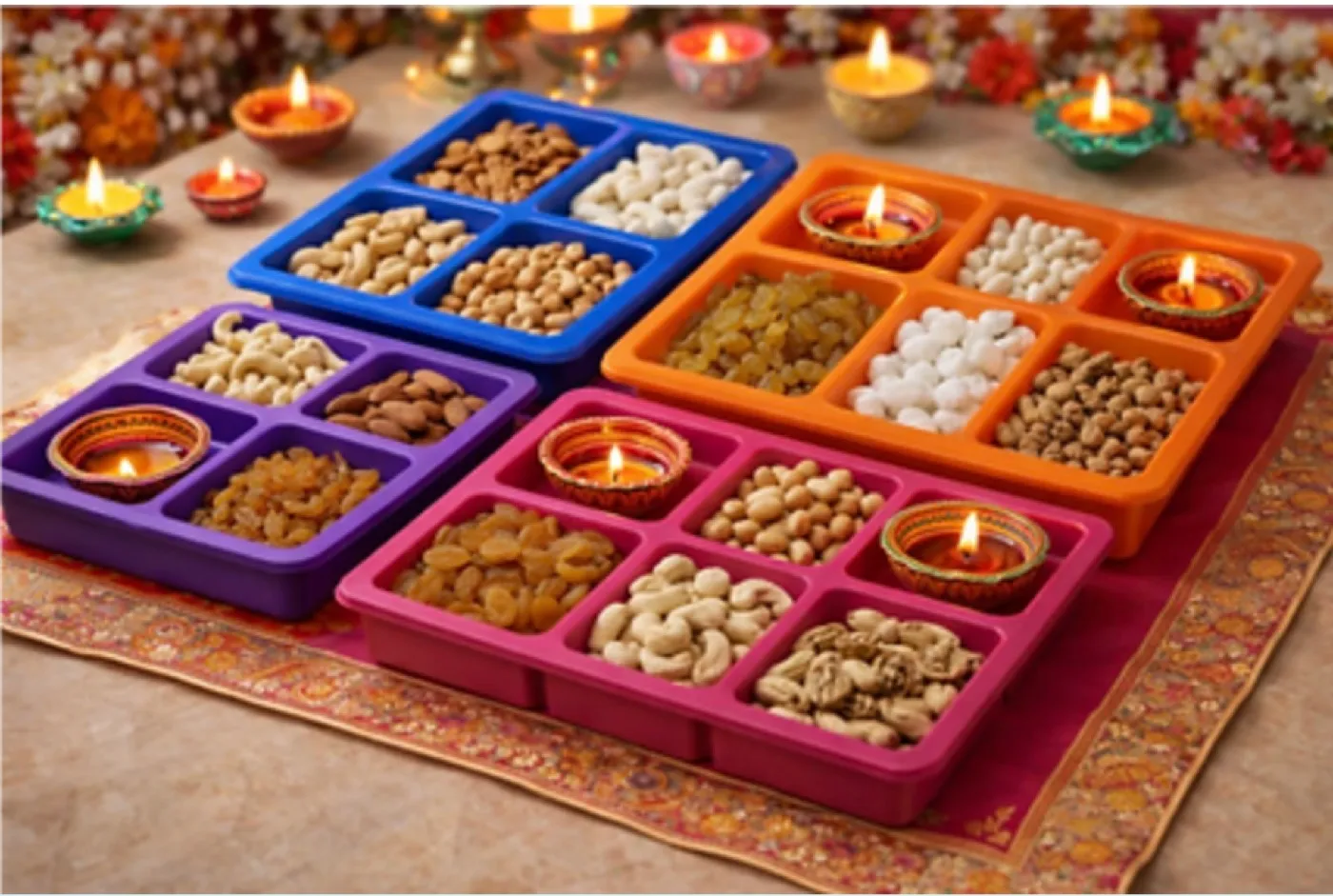 Festive Gift & Dry-Fruit Trays