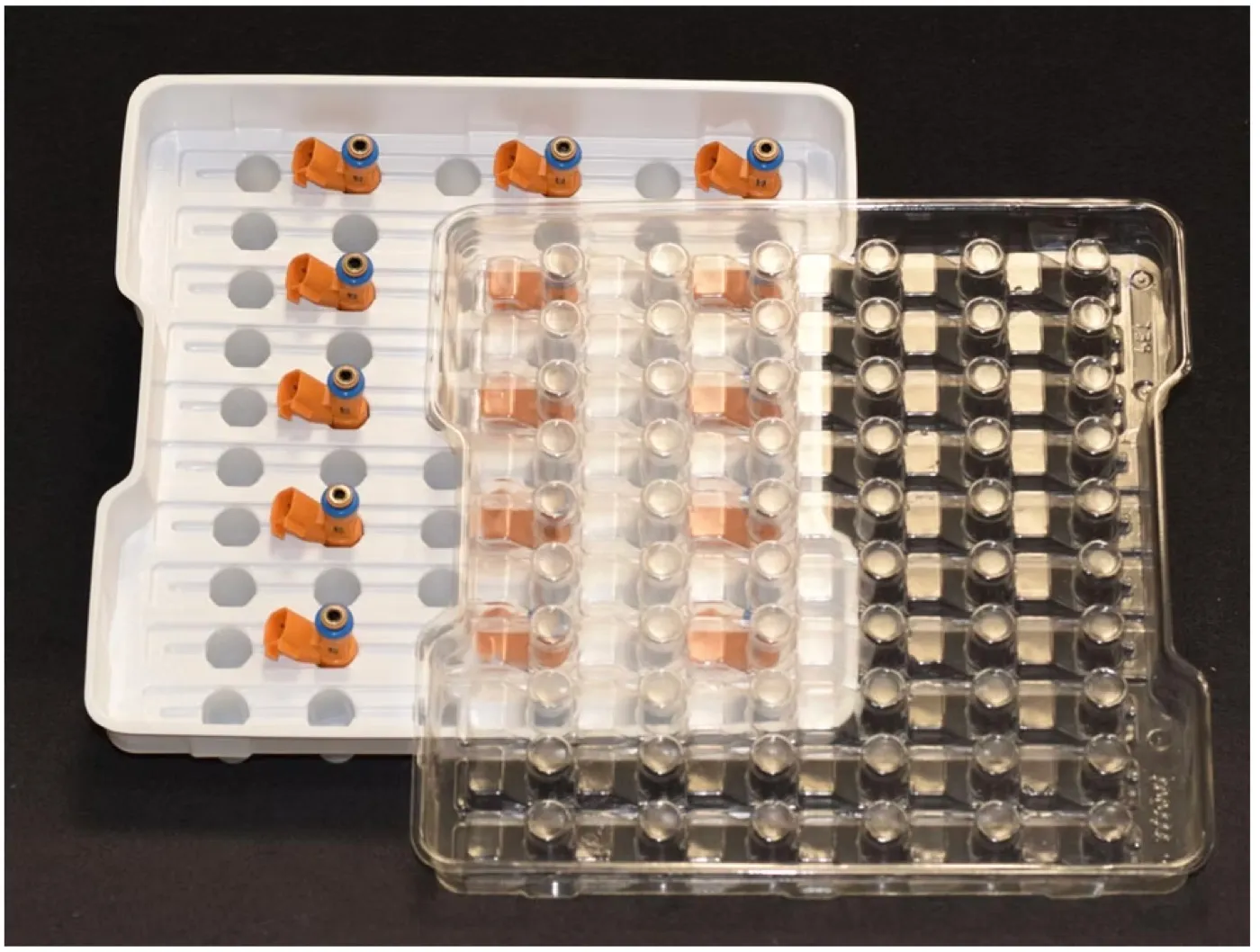 Component & dunnage trays — vacuum formed trays by Indu Thermoformers India