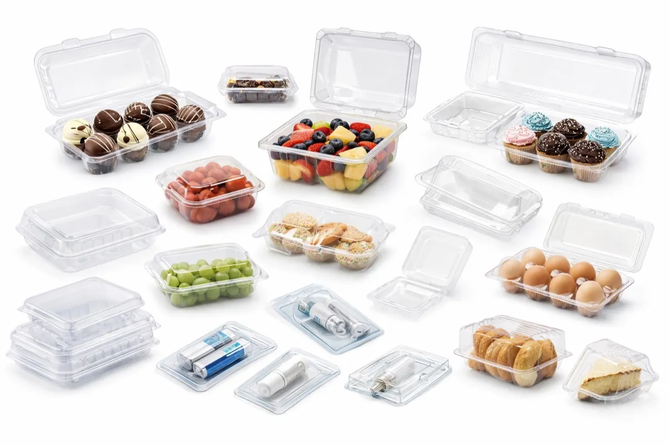 Hinged food clamshells — blister packaging and clamshells by Indu Thermoformers India