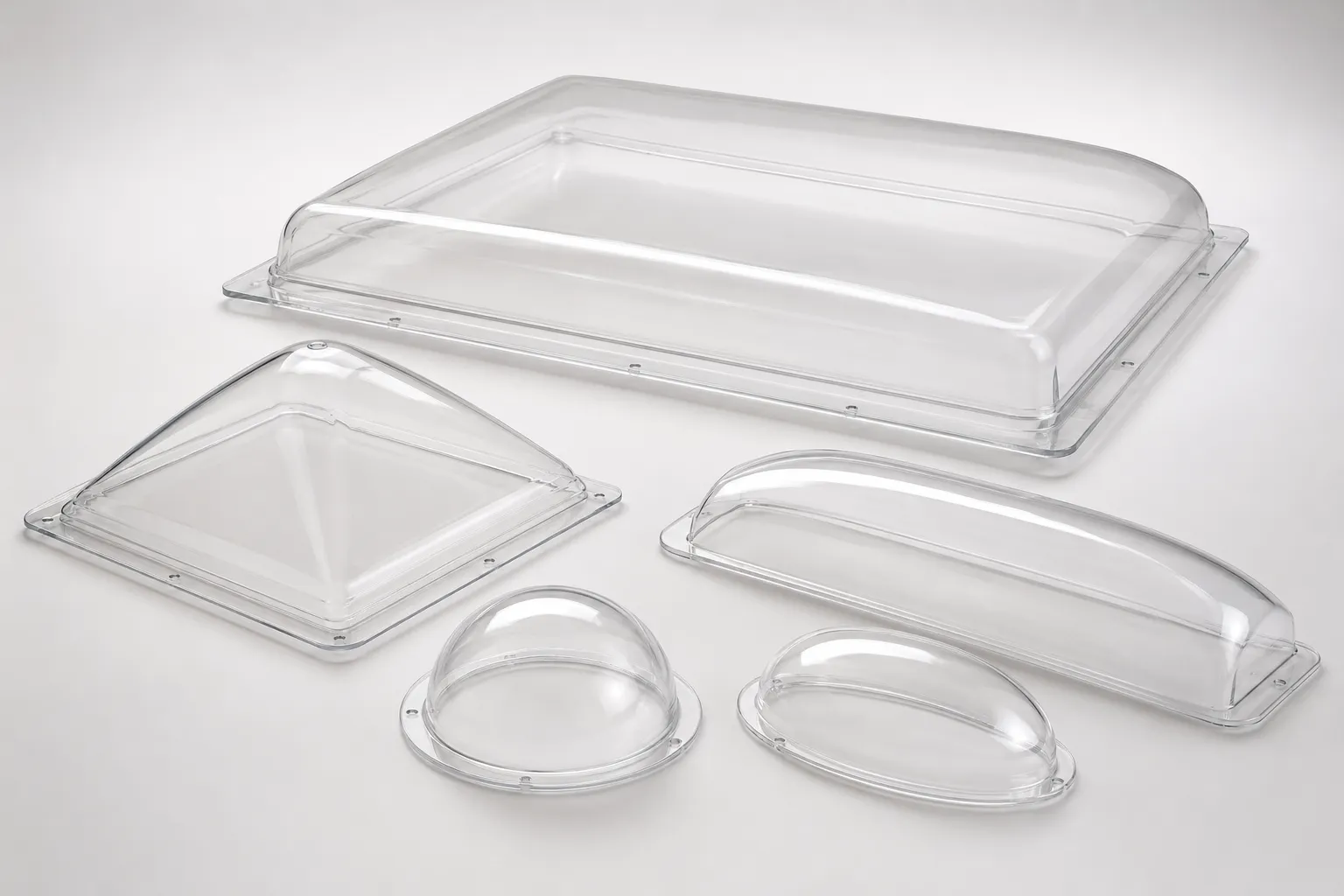 Clear diffusers & light covers for a lighting OEM