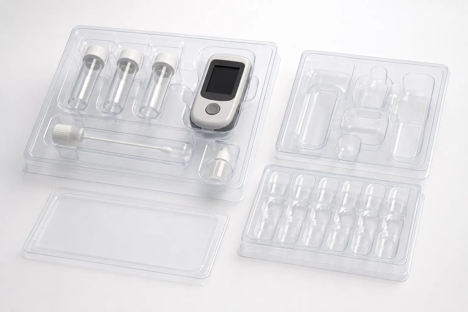 Diagnostic kit trays & blisters for an IVD maker