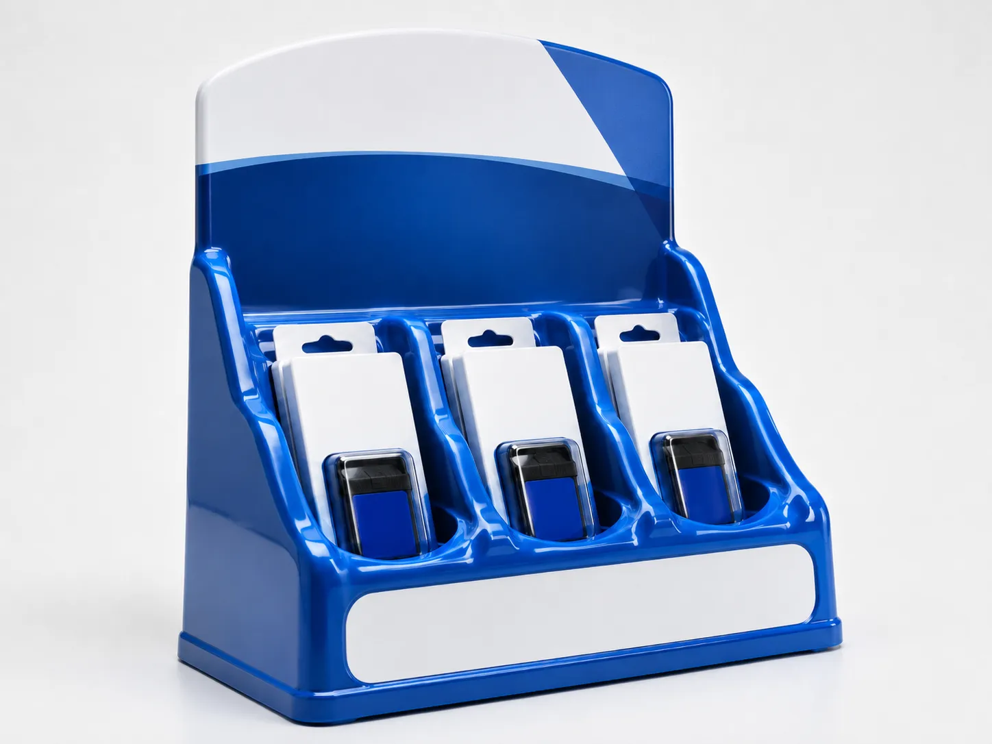 Branded counter displays for a retail rollout