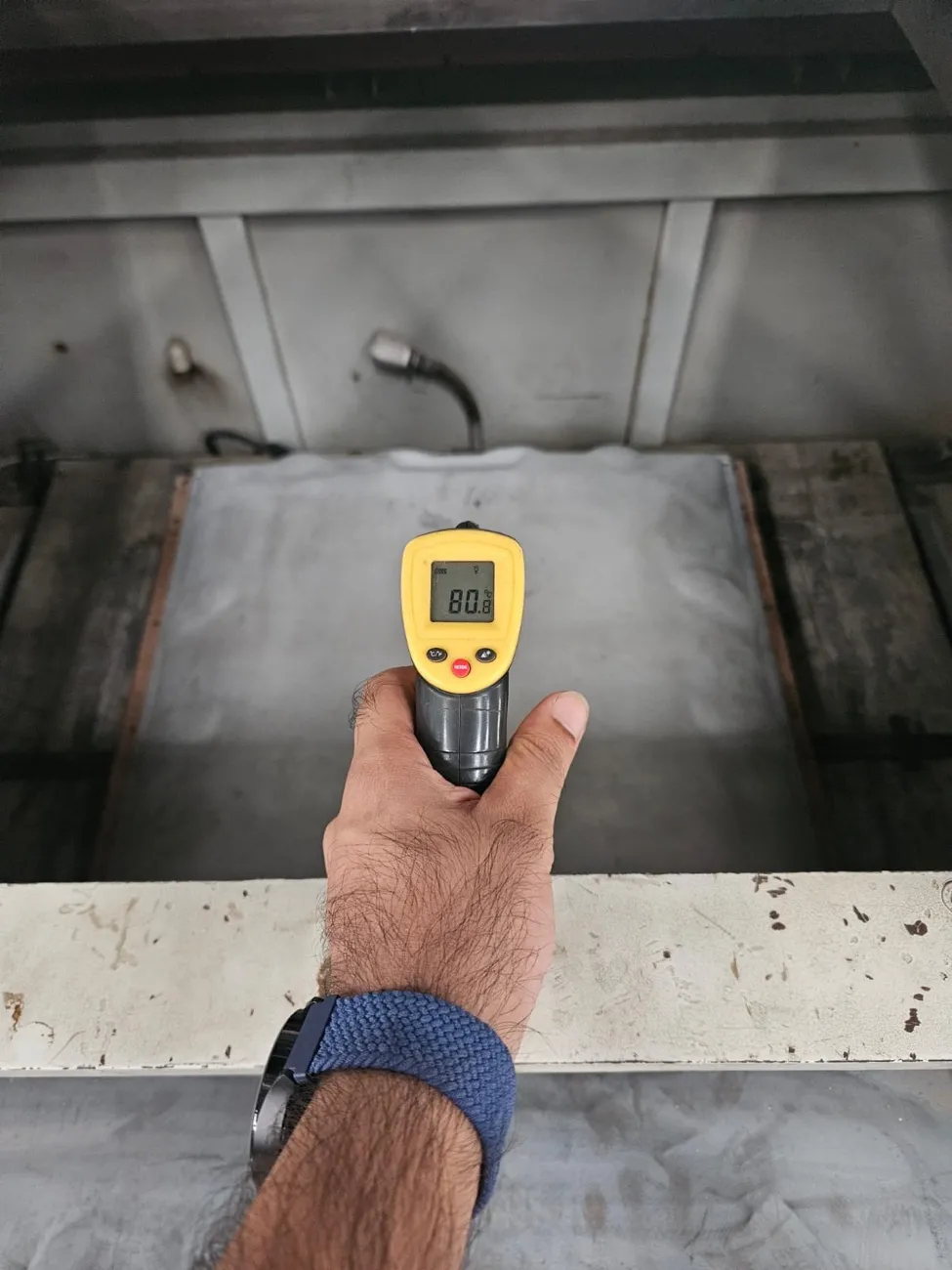 Tool temperature verification
