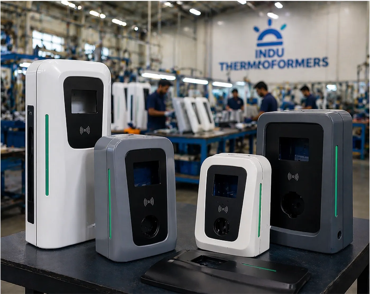 EV charger & power-electronics housings — thermoformed EV battery components by Indu Thermoformers India
