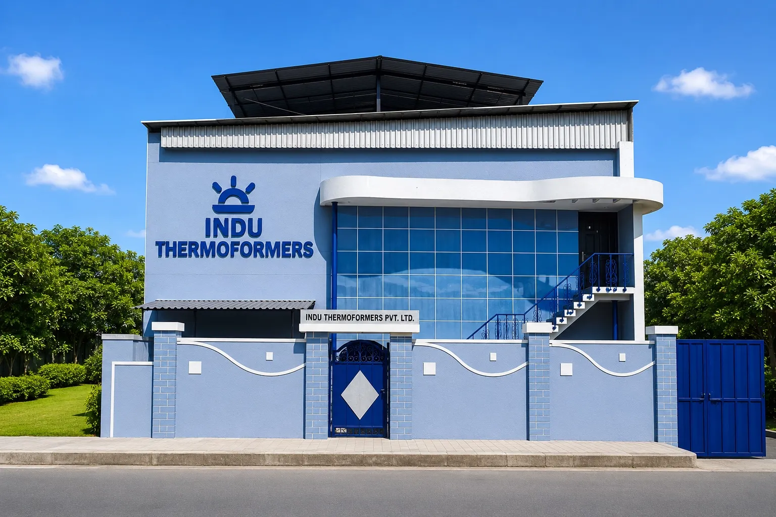 Indu Thermoformers plant in Vasai, Maharashtra — exterior view